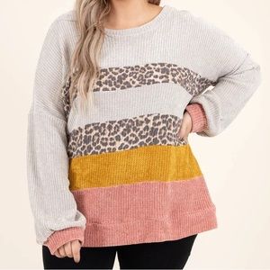 Chic Soul This Weeks Revenge Top, Oatmeal 2X